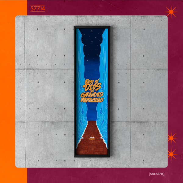 Vinilo decorativo S7714 de alta calidad y resistencia, perfecto para skates, longboards o para decorar tu espacio favorito.