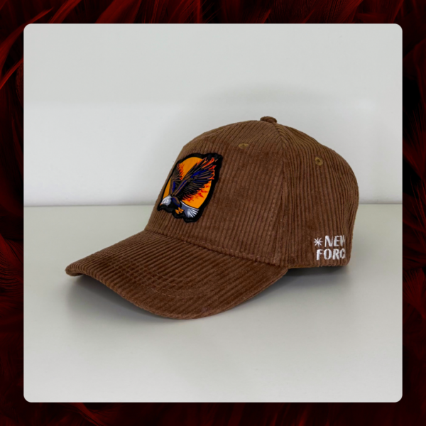 Gorra coderoy, color chocolate, New Forces