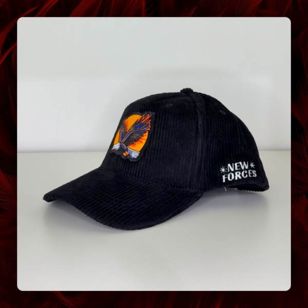 Gorra coderoy, color negro, New Forces