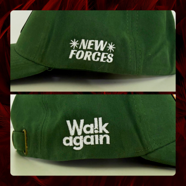 Gorra gabardina esmerilada, color verde inglés, New Forces