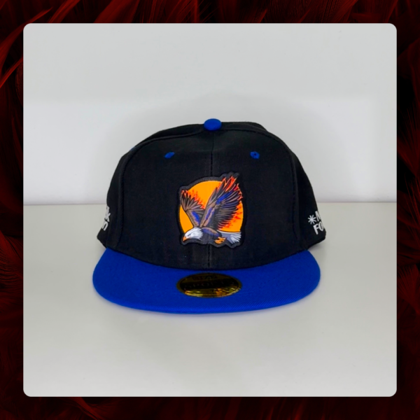 gorra-snapback-azul-francia-negro-new-forces-1 Gorra snapback, color azul Francia y negro, New Forces