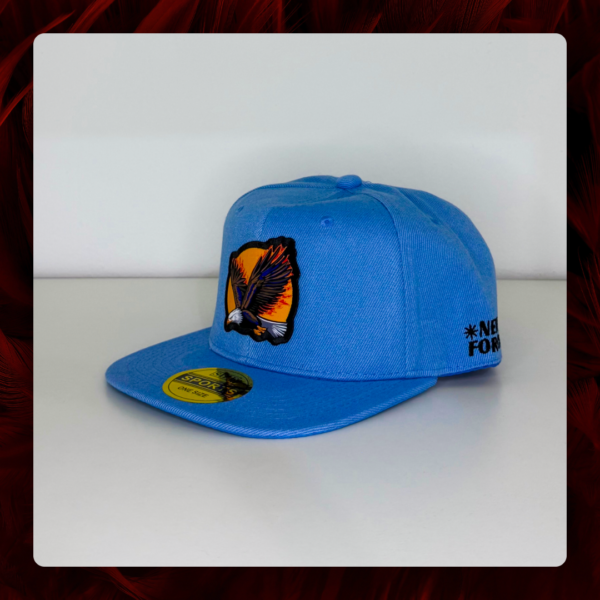 gorra-snapback-celeste-new-forces-2 Gorra snapback, color celeste, New Forces