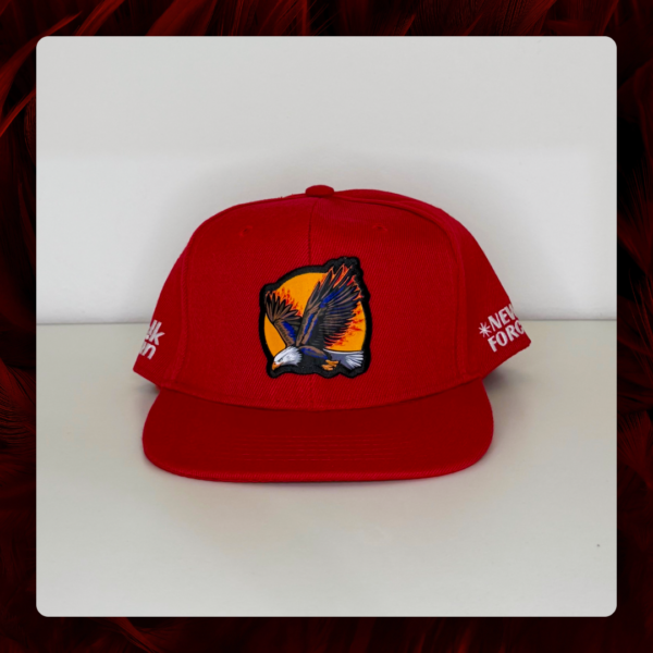 gorra-snapback-rojo-new-forces-1 Gorra snapback, color rojo, New Forces