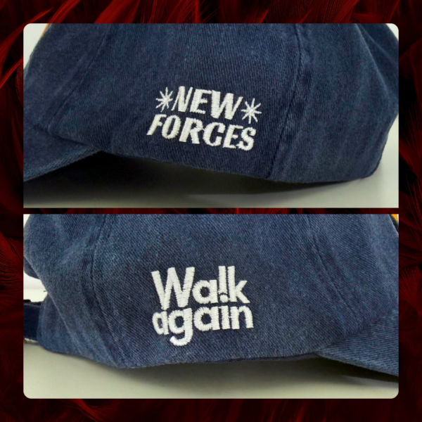 Gorra vintage, color azul marino, New Forces